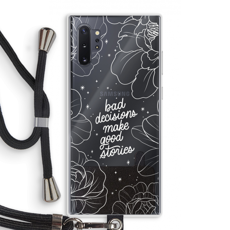 Good stories: Samsung Galaxy Note 10 Plus Transparant Hoesje met koord