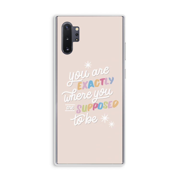 Right Place: Samsung Galaxy Note 10 Plus Transparant Hoesje