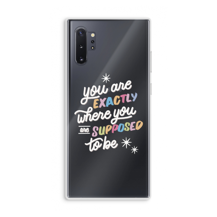 Right Place: Samsung Galaxy Note 10 Plus Transparant Hoesje