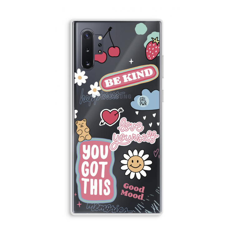 Positivity: Samsung Galaxy Note 10 Plus Transparant Hoesje