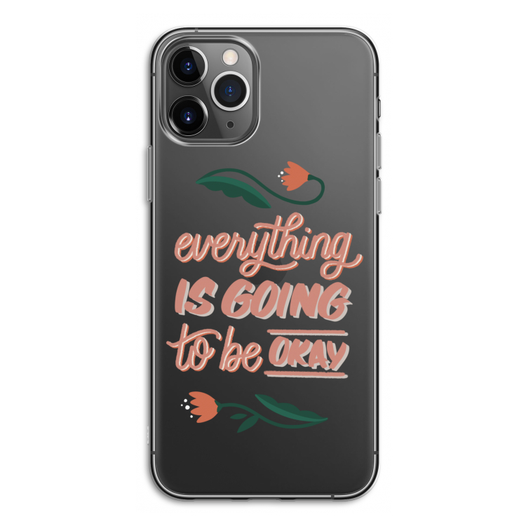 Optimistic flower girl: iPhone 11 Pro Transparant Hoesje