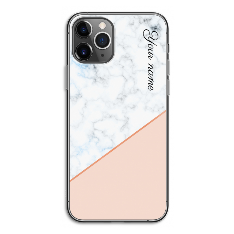 Marmer in stijl: iPhone 11 Pro Transparant Hoesje