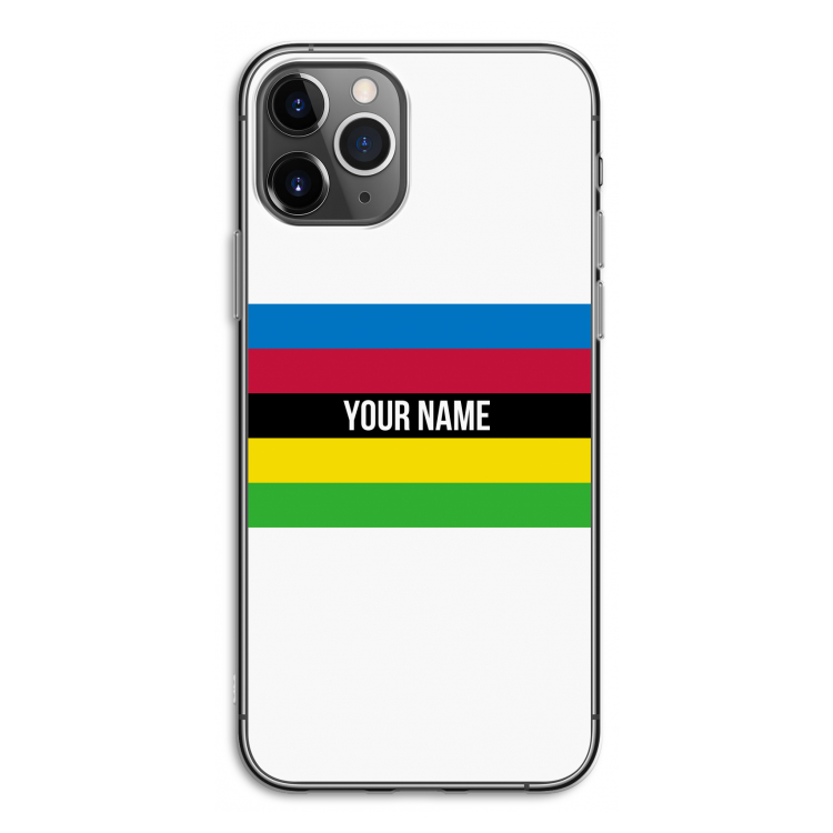WK Wielrennen: iPhone 11 Pro Transparant Hoesje