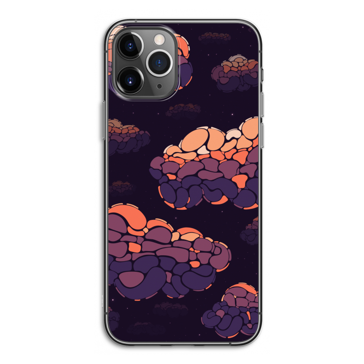 Patroon Wolken: iPhone 11 Pro Transparant Hoesje