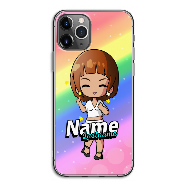 Chibi Maker vrouw: iPhone 11 Pro Transparant Hoesje