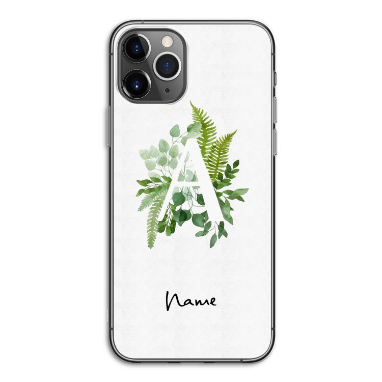 Green Brush: iPhone 11 Pro Transparant Hoesje