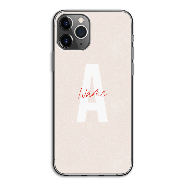 Strawberry Milkshake: iPhone 11 Pro Transparant Hoesje