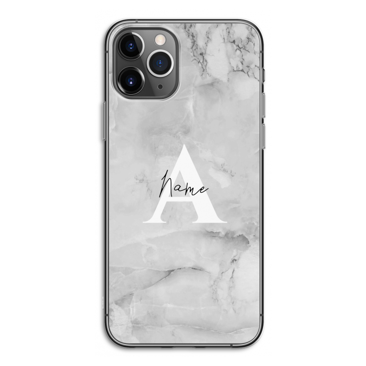 Ivory Marble: iPhone 11 Pro Transparant Hoesje