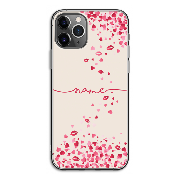 Hartjes en kusjes: iPhone 11 Pro Transparant Hoesje