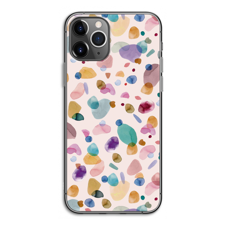 Terrazzo Memphis Pink: iPhone 11 Pro Transparant Hoesje