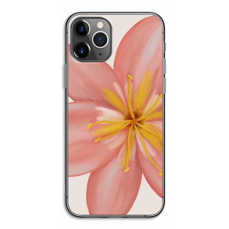 Pink Ellila Flower: iPhone 11 Pro Transparant Hoesje