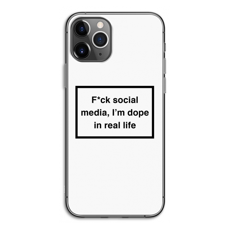 I'm dope: iPhone 11 Pro Transparant Hoesje