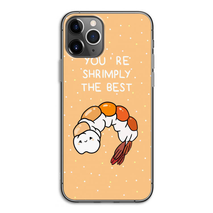You're Shrimply The Best: iPhone 11 Pro Transparant Hoesje