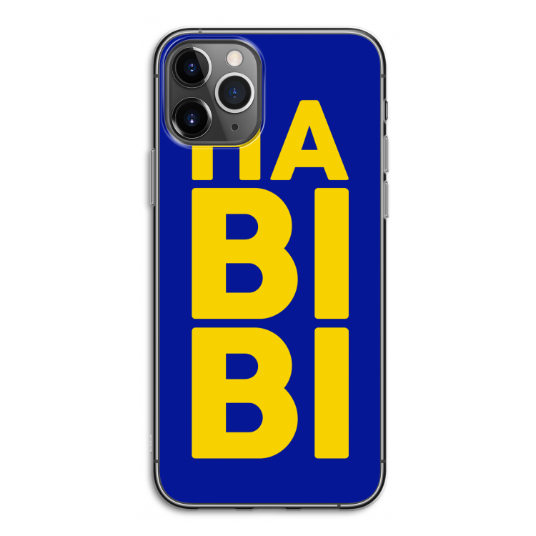 Habibi Blue: iPhone 11 Pro Transparant Hoesje
