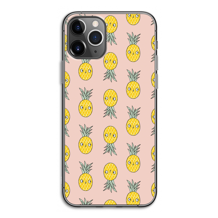 Ananas: iPhone 11 Pro Transparant Hoesje