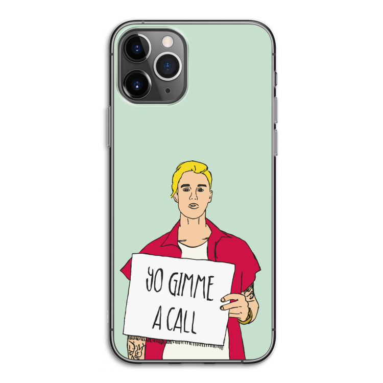 Gimme a call: iPhone 11 Pro Transparant Hoesje