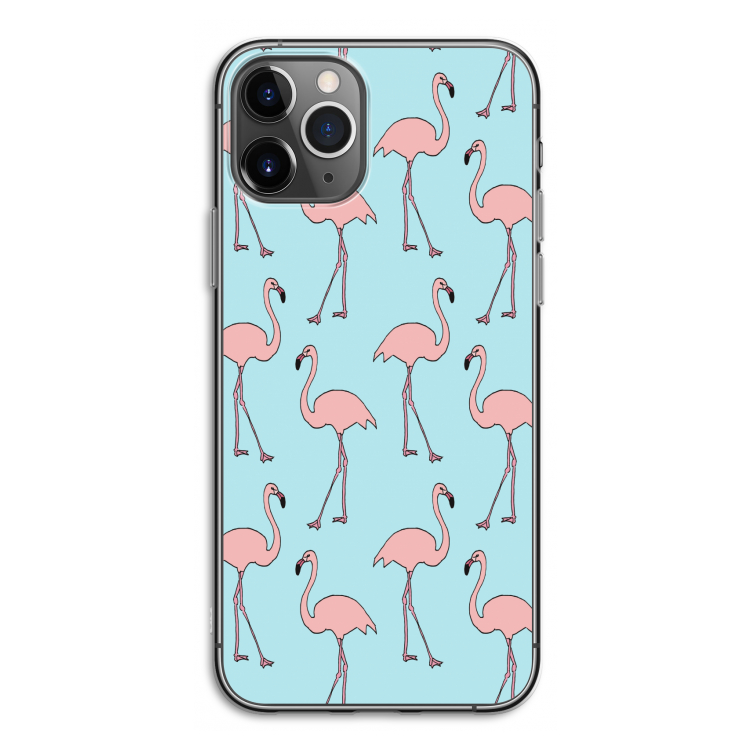 Anything Flamingoes: iPhone 11 Pro Transparant Hoesje