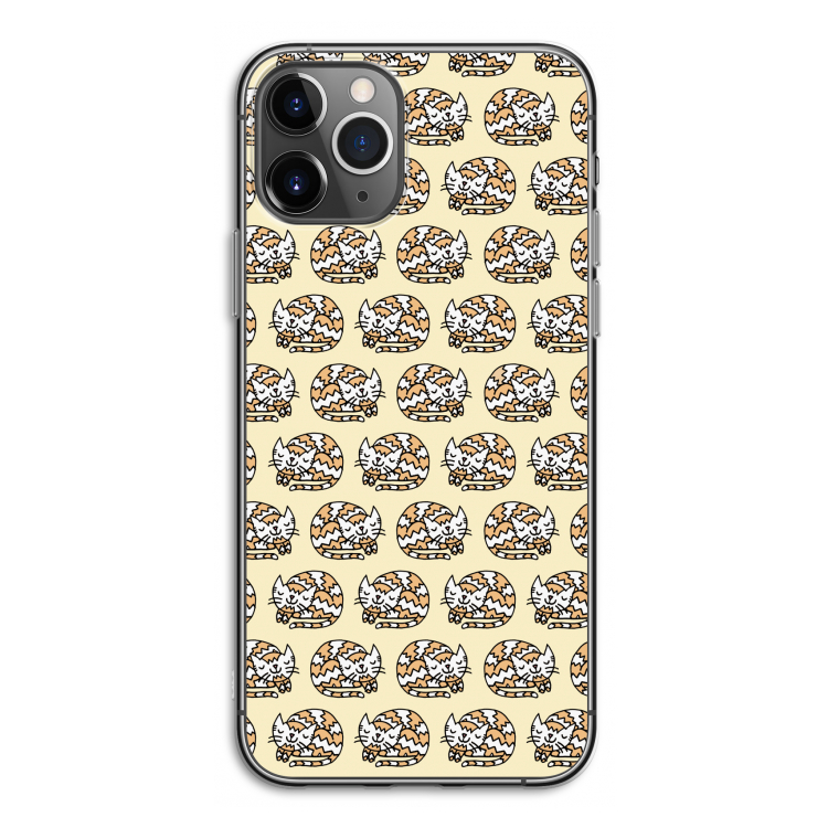 Slapende poes: iPhone 11 Pro Transparant Hoesje