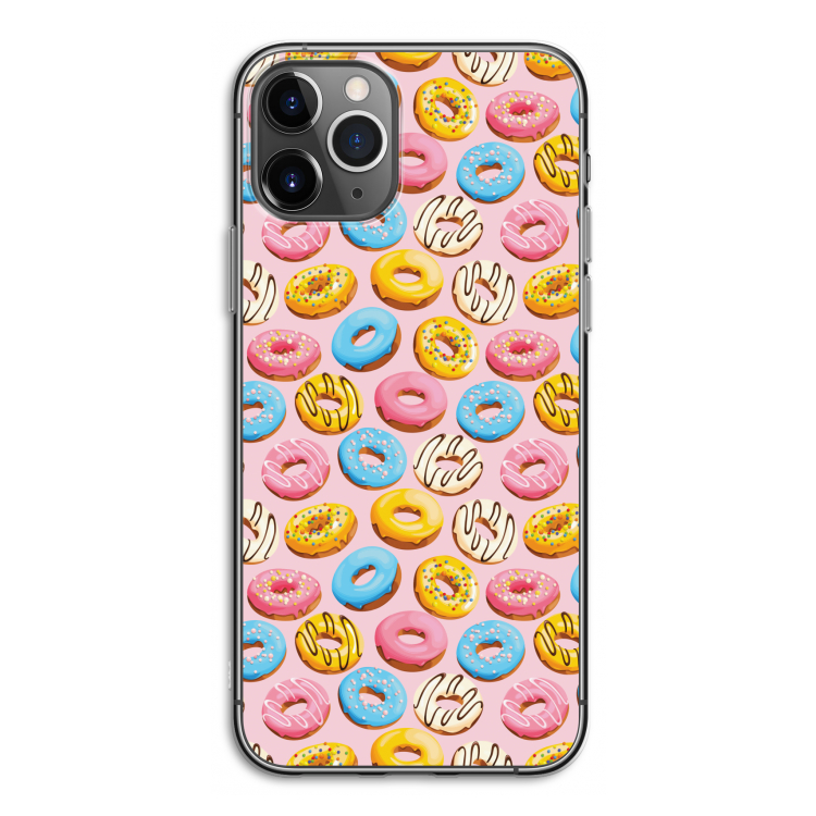 Pink donuts: iPhone 11 Pro Transparant Hoesje