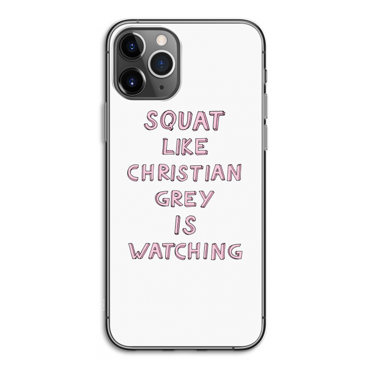Christian Grey: iPhone 11 Pro Transparant Hoesje