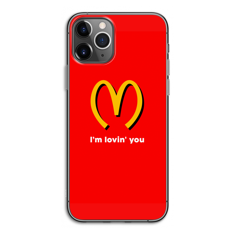 I'm lovin' you: iPhone 11 Pro Transparant Hoesje