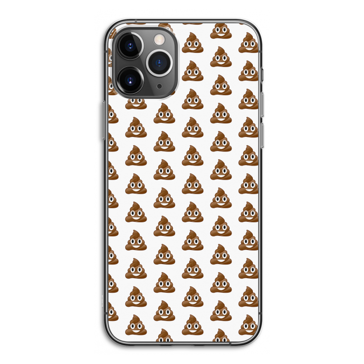 Poop emoji: iPhone 11 Pro Transparant Hoesje