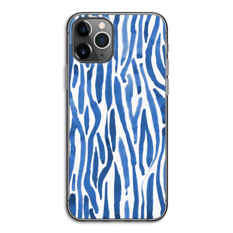 Blauwe nerven: iPhone 11 Pro Transparant Hoesje