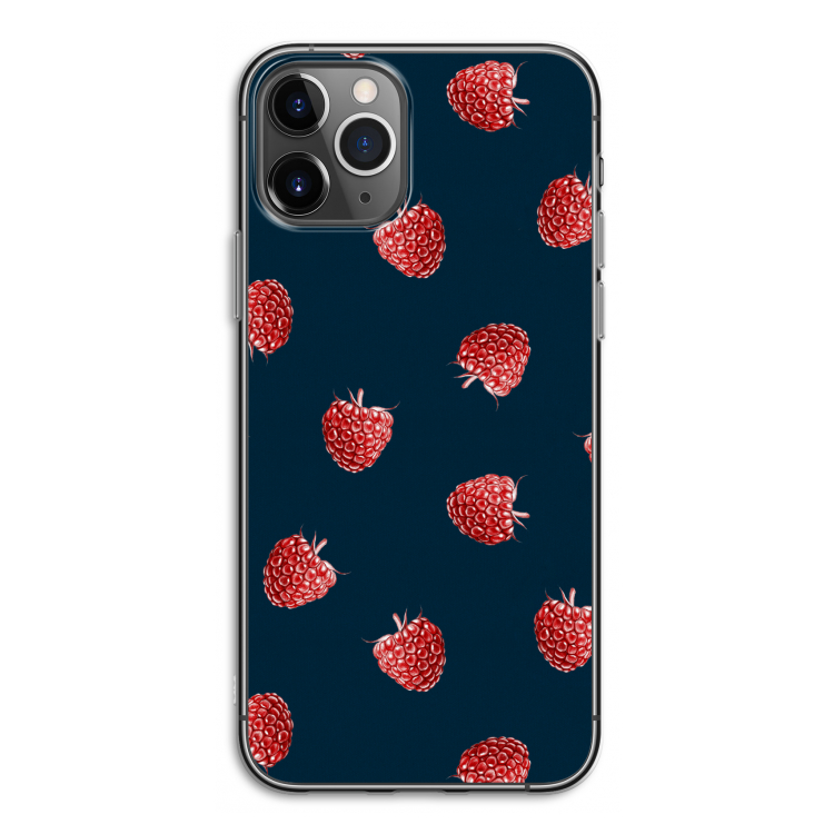 Framboosjes: iPhone 11 Pro Transparant Hoesje