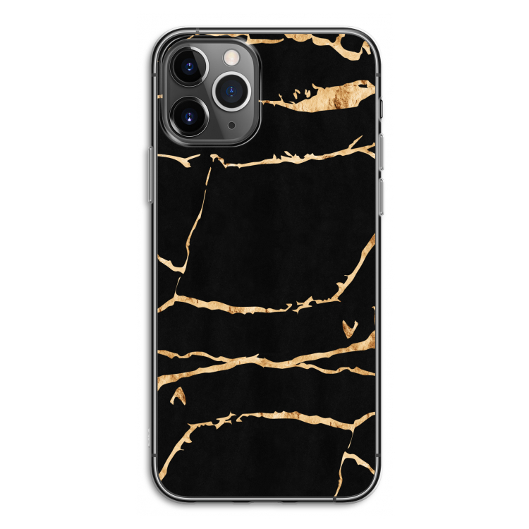 Gouden marmer: iPhone 11 Pro Transparant Hoesje