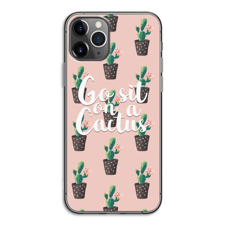 Cactus quote: iPhone 11 Pro Transparant Hoesje