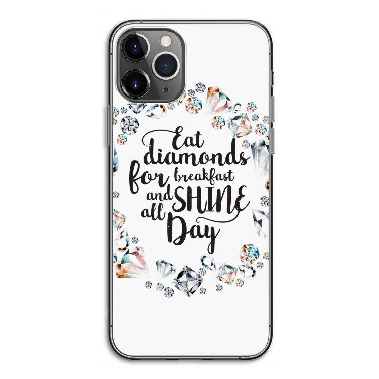 Diamonds: iPhone 11 Pro Transparant Hoesje