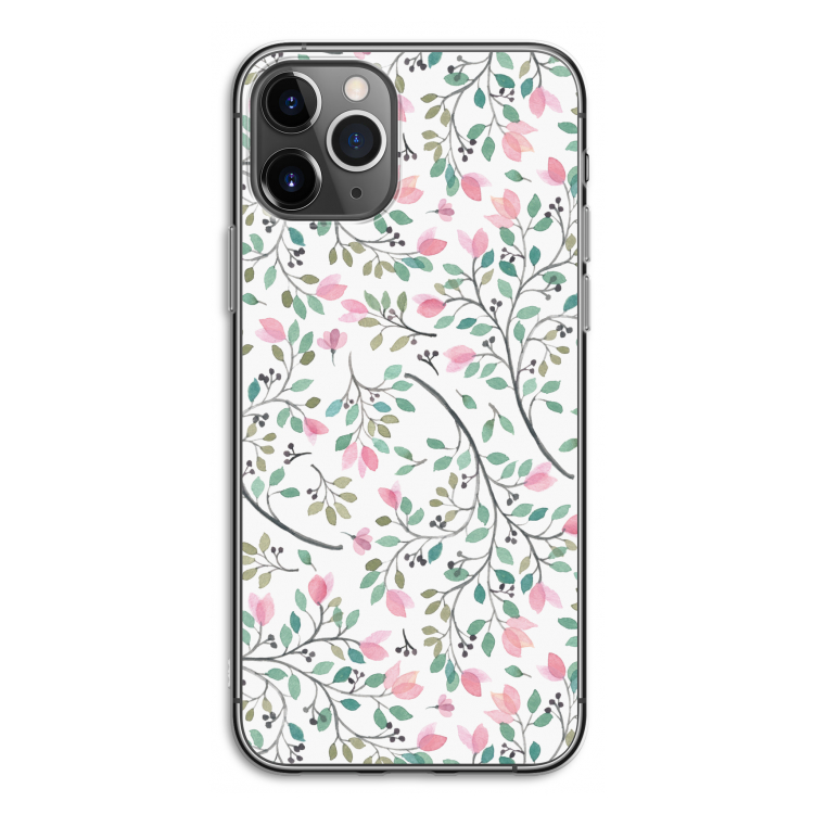 Sierlijke bloemen: iPhone 11 Pro Transparant Hoesje