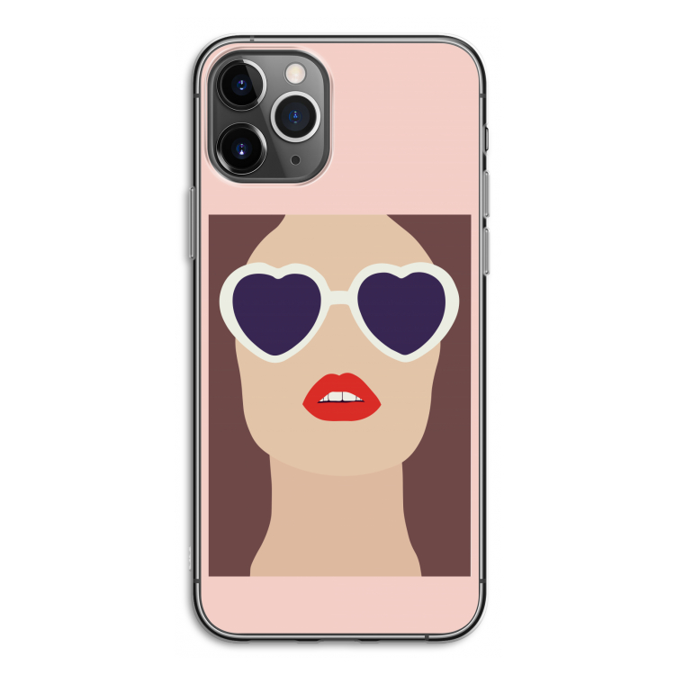 Red lips: iPhone 11 Pro Transparant Hoesje