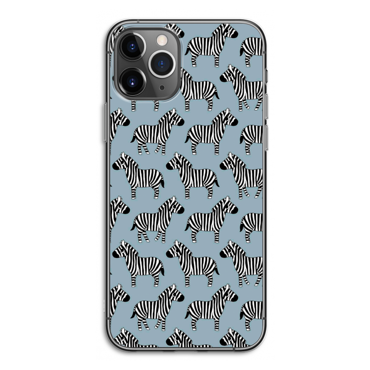 Zebra: iPhone 11 Pro Transparant Hoesje