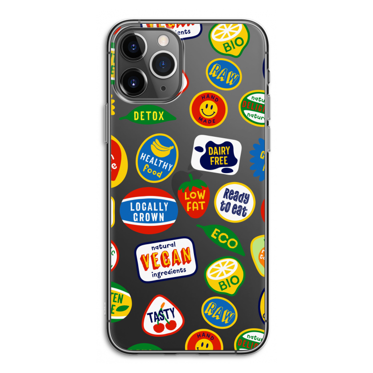 Fruitsticker: iPhone 11 Pro Transparant Hoesje