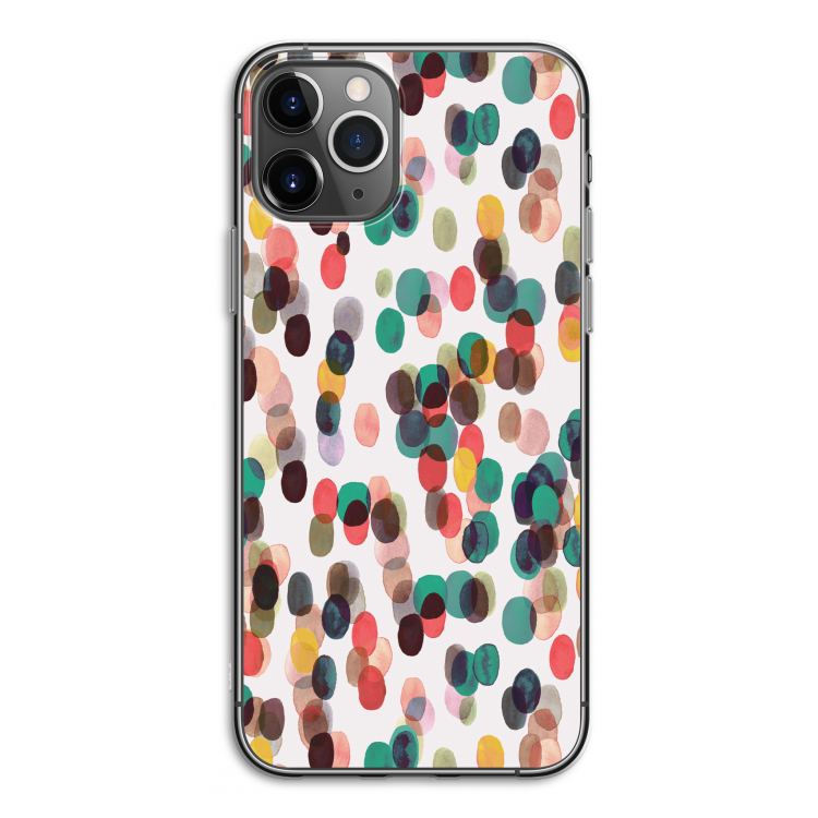 Tropical Dots: iPhone 11 Pro Transparant Hoesje