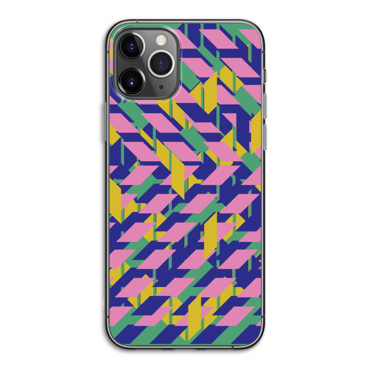 Skew Blush 1: iPhone 11 Pro Transparant Hoesje