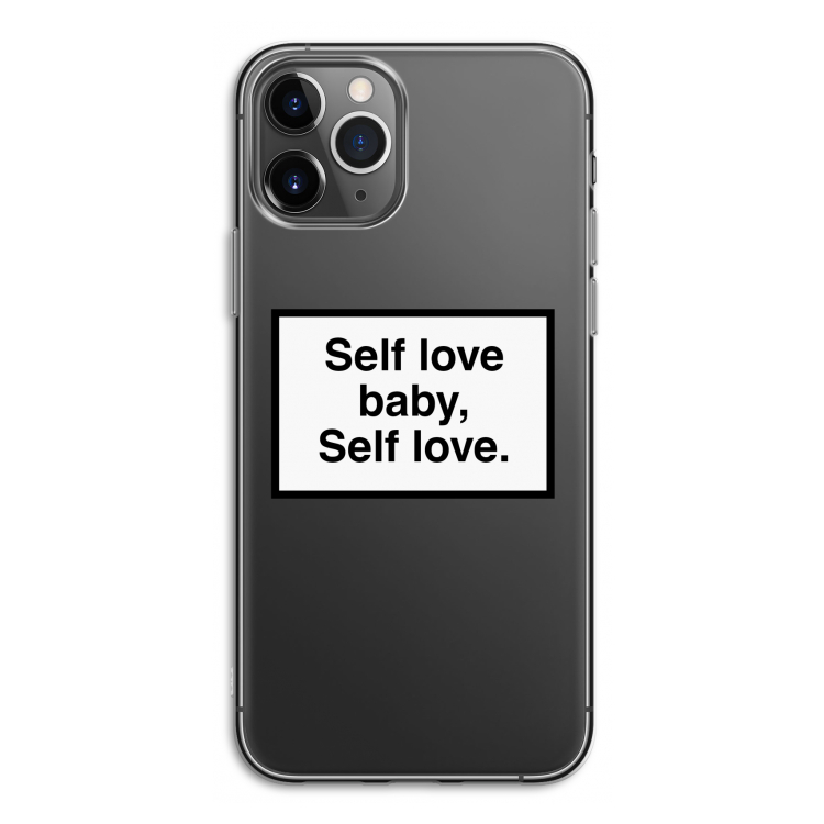 Self love: iPhone 11 Pro Transparant Hoesje