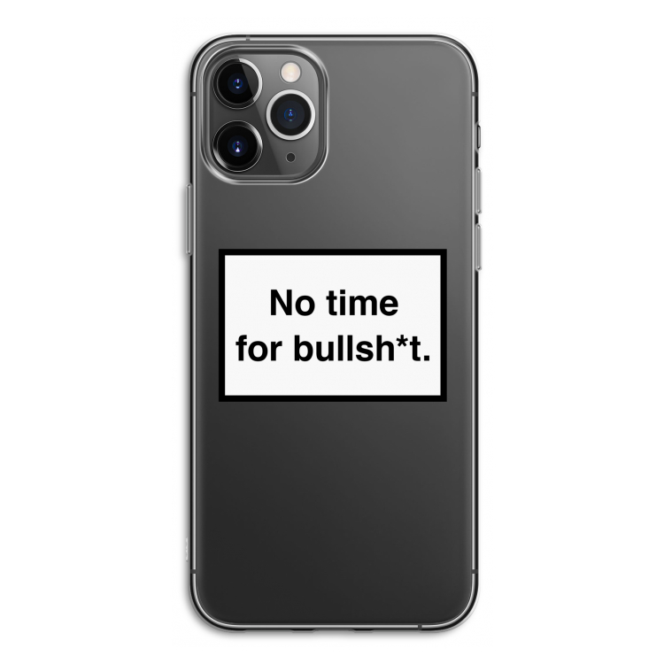 No time: iPhone 11 Pro Transparant Hoesje