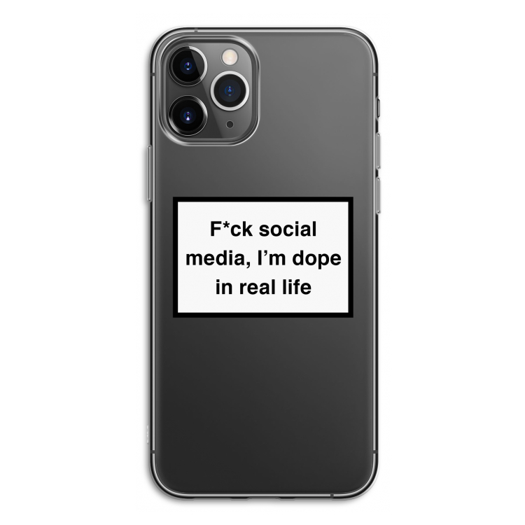 I'm dope: iPhone 11 Pro Transparant Hoesje