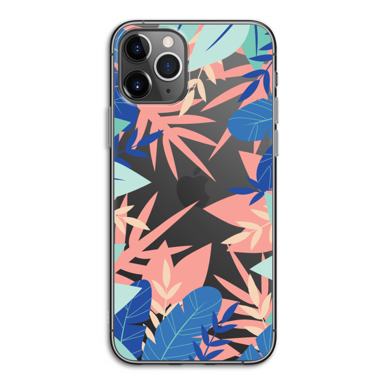 Tropisch: iPhone 11 Pro Transparant Hoesje