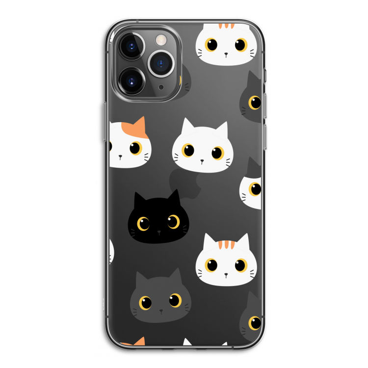Katten: iPhone 11 Pro Transparant Hoesje