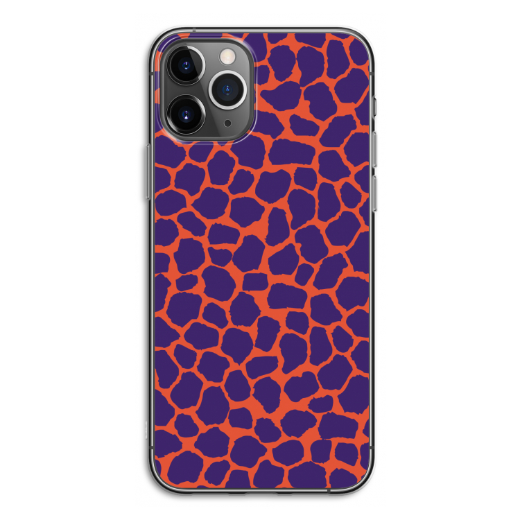 Purple Giraffe: iPhone 11 Pro Transparant Hoesje