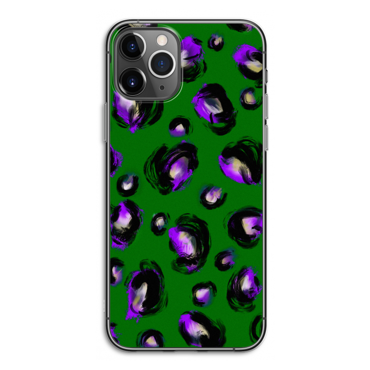 Green Cheetah: iPhone 11 Pro Transparant Hoesje