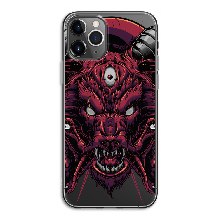Hell Hound and Serpents: iPhone 11 Pro Transparant Hoesje