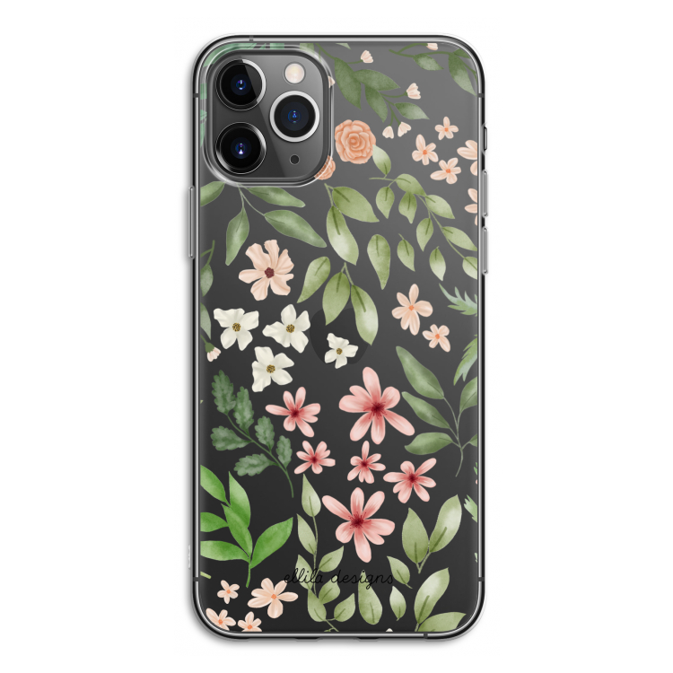 Botanical sweet flower heaven: iPhone 11 Pro Transparant Hoesje