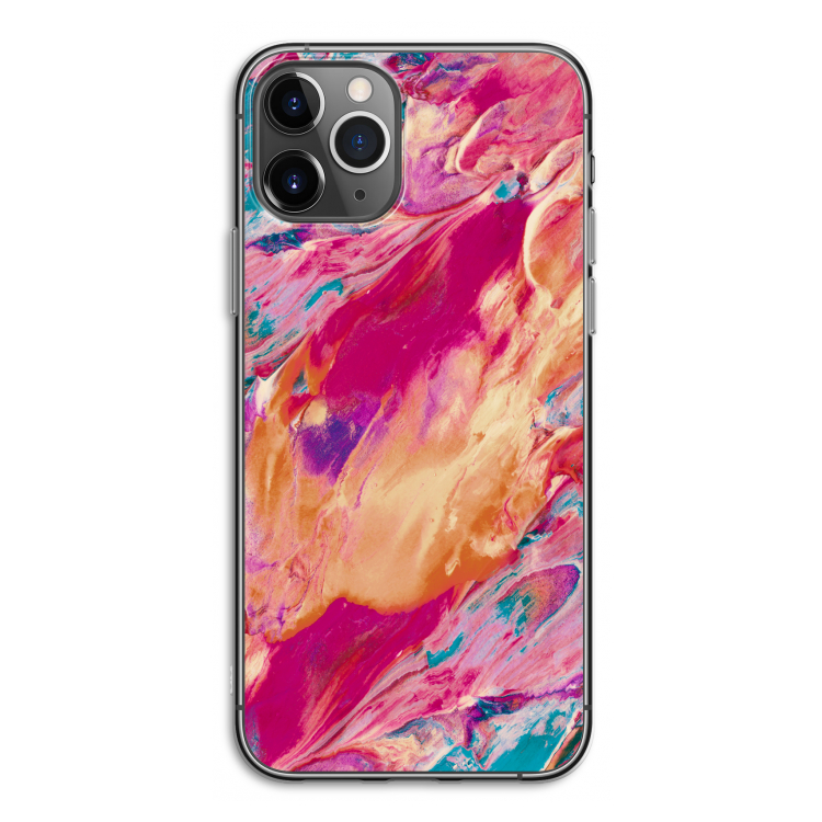 Pastel Echoes: iPhone 11 Pro Transparant Hoesje