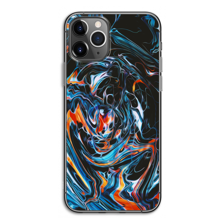 Black Unicorn: iPhone 11 Pro Transparant Hoesje