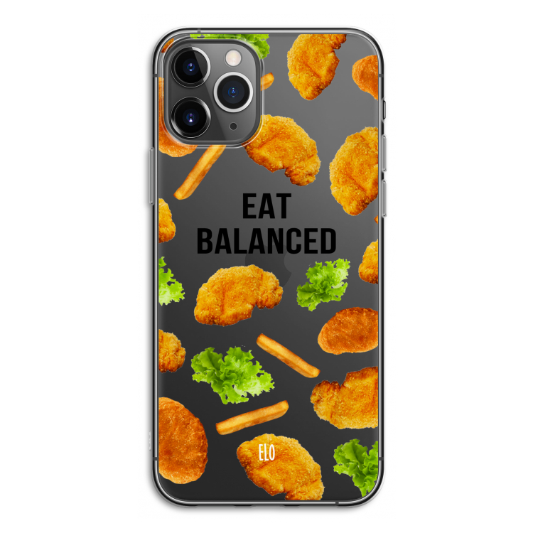 Eat Balanced: iPhone 11 Pro Transparant Hoesje