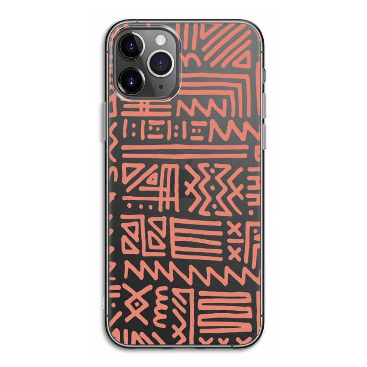 Marrakech Pink: iPhone 11 Pro Transparant Hoesje
